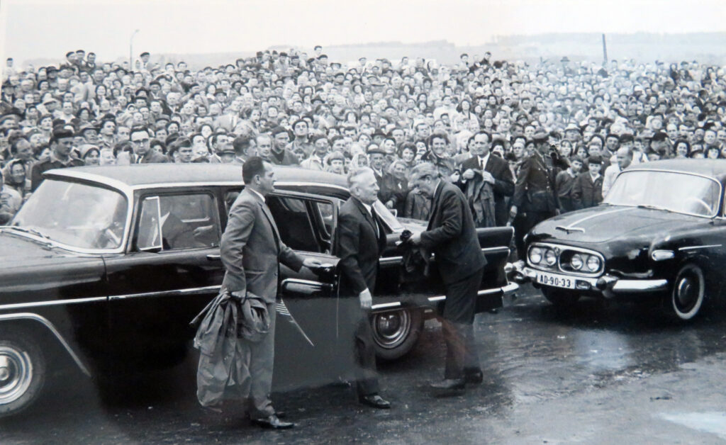 Prezident Antonín Novotný jako hlavní host na celonárodních oslavách v Mnichu v roce 1965 /Státní okresní archiv Pelhřimov