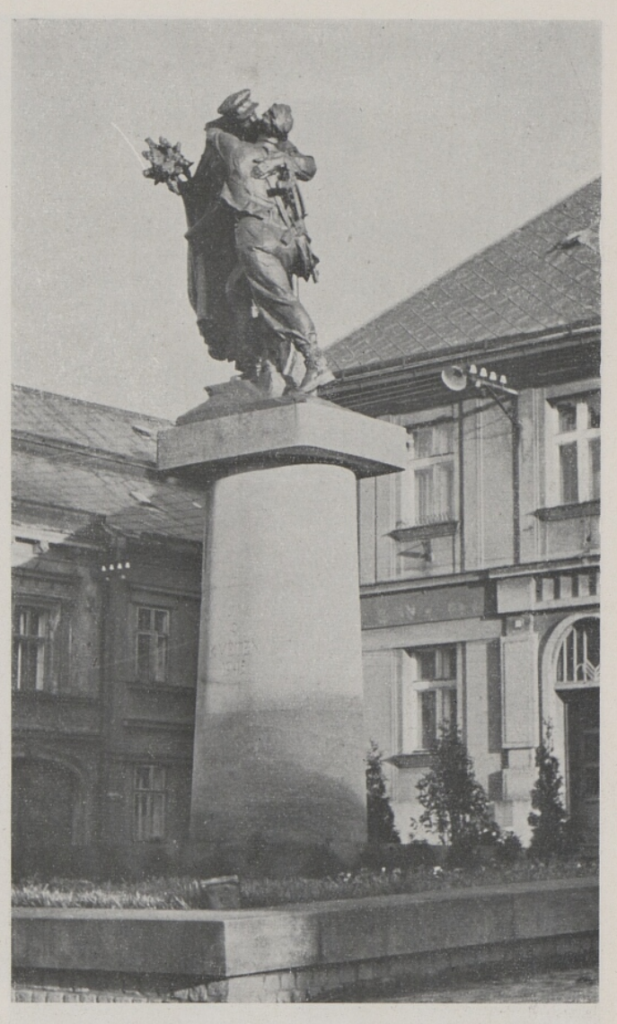 Pomník Sbratření v České Třebové odhalený v roce 1951 /Výtvarné umění, časopis Svazu československých výtvarných umělců 3–4 (1953)