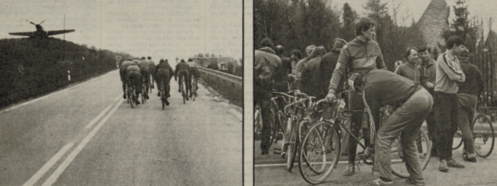 Účastníci cyklistické jízdy z Moskvy do Prahy nazvané Cestami vítězství, cestami přátelství, která vedla přes významná pamětní místa druhé světové války, osvobozeneckých bojů a pomníky a hroby sovětských vojáků. Organizačně se na ní podílely československý Socialistický svaz mládeže a jeho výbor v Moskvě společně se sovětským Komsomolem, Svaz československo-sovětského přátelství a jeho sovětský partner, československé podniky jako výrobce jízdních kol Eska nebo autobusů Karosa. Samotní cyklisté se rekrutovali z československých a sovětských pracovníků, svazáků a studentů. V doprovodné delegaci jel i sovětský válečný veterán /Mladý svět, týdeník Socialistického svazu mládeže 18. 6. 1985