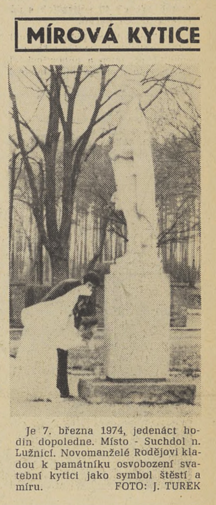 Štít, orgán OV KSČ a ONV v Jindřichově Hradci 18. 4. 1974