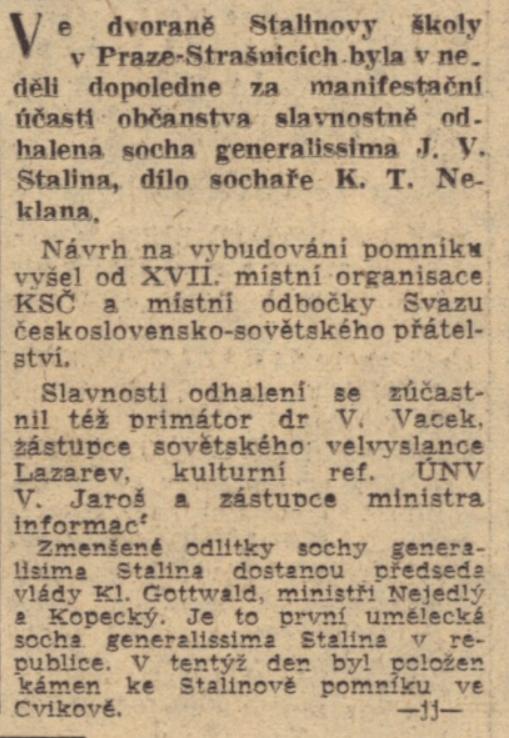 Rudé právo 11. 5. 1948