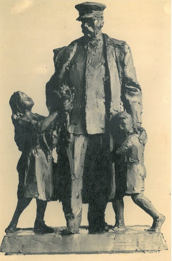 Návrh Josefa Malejovského (1914–2003) na pomník Stalina v Pardubicích z roku 1955 /Státní okresní archiv Pardubice