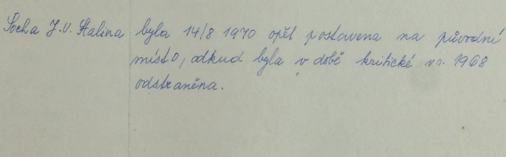Zápis z kroniky města Šumperka z roku 1970 /Státní okresní archiv Šumperk
