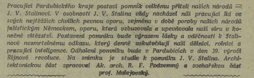 Zář, list KSČ Pardubického kraje 9. 12. 1955