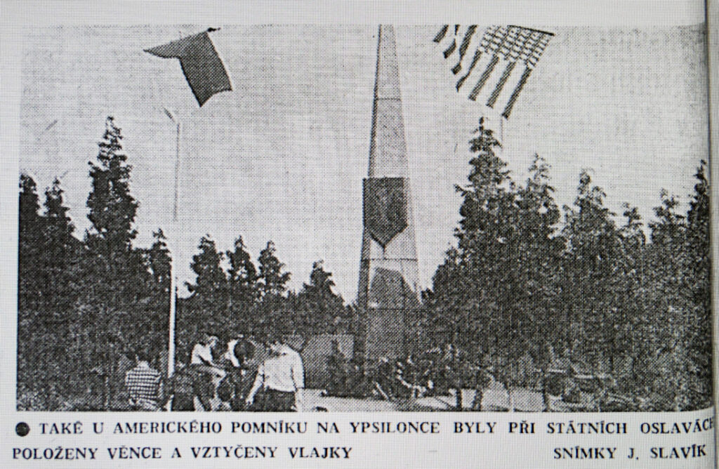 Oficiální připomínání Američanů v Chebu, 8. května 1968 /Hraničář, týdeník okresu Cheb 21. 5. 1968